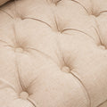 Anatasia Tufted Chair Beige Fabric
