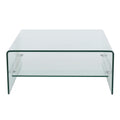 Coffee Table Clear Tempered Glass