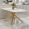 Large Modern Minimalist Rectangular Dining Table With 0.39 