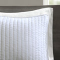 3 Piece Quilt Set White King Cal King King White Cotton