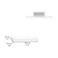 Iva Floating Shelf In Melamine X2, Cognac Cognac Horizontal Minimalist,Modern Pine Wall Mounted Particle Board Melamine