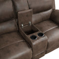 Plush Modern Living Room Sofa Set 3Pc Reclining Sofa Loveseat Rocker Reclining Chair Brown Microfiber Upholstery Solid Wood Frame Furniture Brown Microfiber Wood Primary Living Space Modern Plywood,Solid Wood 6 Seat