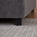 Mid Century Modern 3 Seater Sofa Couch For Living Room Modular Sectional Armless Sofa, Ultra Soft Chenille Fabric, Sturdy Frame, Comfortable And Stylish Furniture Gray Foam Chenille 3 Seat