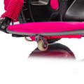 12V Kids Ride On Electric Toy,2Wd,16'' Exaggerated Wheel,Dual Handle Control For 360 Degree Flexible Steering And Rotation,Solid Metal Frame,Provide A Speed Of 4.66 Mph For Kids Aged 6 . Pink 50 99 Lbs Polypropylene