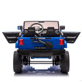 24V Two Seater Kids Ride On Car W Parents Remote Control, Licensed Toyota Lc250,220W Motors,With Shovel,Three Point Seat Belt,Slow Start,Speed Adjustment,Bluetooth,Music For Kids Aged 3 . Blue 100 149 Lbs Polypropylene