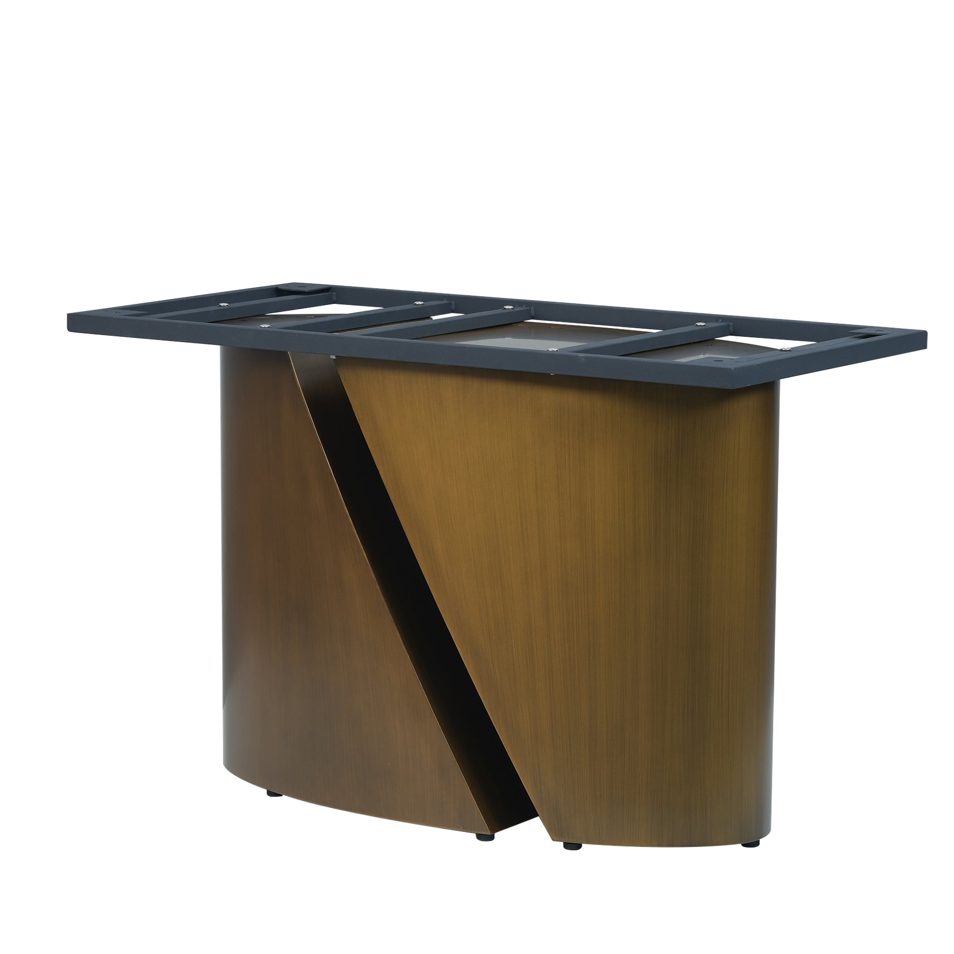 63 "Modern Artificial Stone White Panel Bronze Iron Metal Legs Can Accommodate 6 8 People Antique Brass,White Dining Room Metal Sintered Stone