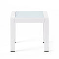 Cape Coral Side Table White Aluminium