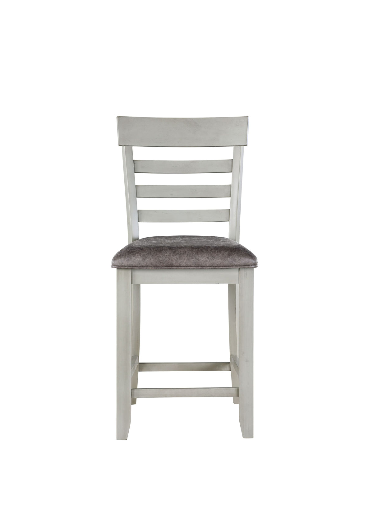 Hyland Counter Chair Set Of 2 Dark Gray Dark Gray Faux Leather