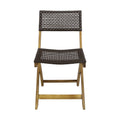 Hillside Bistro Chair,Set Of 2 Brown Wood