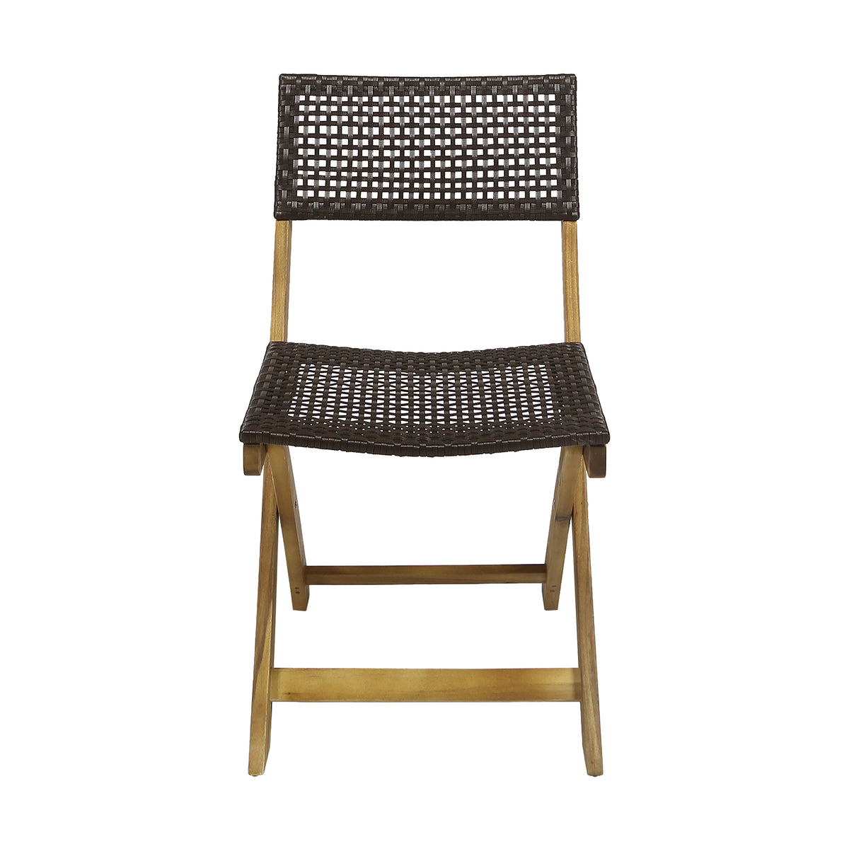 Hillside Bistro Chair,Set Of 2 Brown Wood