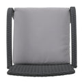 Cordoba Kd Pe Wicker Dining Chair Grey Pe Rattan Iron Waterproof Fabric