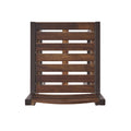 Milos Outdoor Acacia Wood Barstool Set Of 2 Dark Brown Acacia Wood
