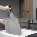Kitchen Sink Faucet, Black Kitchen Faucets With Pull Out Sprayer,Kitchen Bar Faucet Single Hole Faucet Black Kitchen Classic,Contemporary,Modern Ceramic Stainless Steel