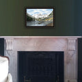 The Maroon Bells Black Framed Wall Art For Living Room, Bedroom Wall Art Print For Home Decor By Billy Jacobs Multi Wood Paper