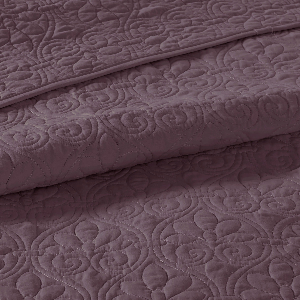 Reversible Bedspread Set Purple King Purple Cotton