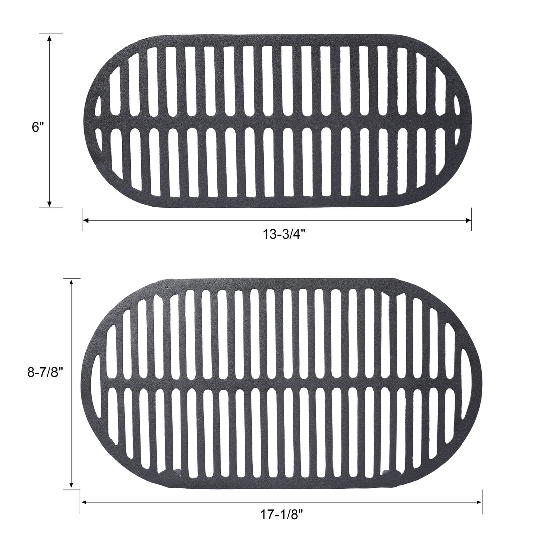 Oval Cast Iron Grill Outdoor, Portable Charcoal Grill And Tabletop Cast Iron Set 100% Cast Iron, Enameled, Durable, Small Charcoal Grill, Camping Stove, Hibachi Grill Black Iron