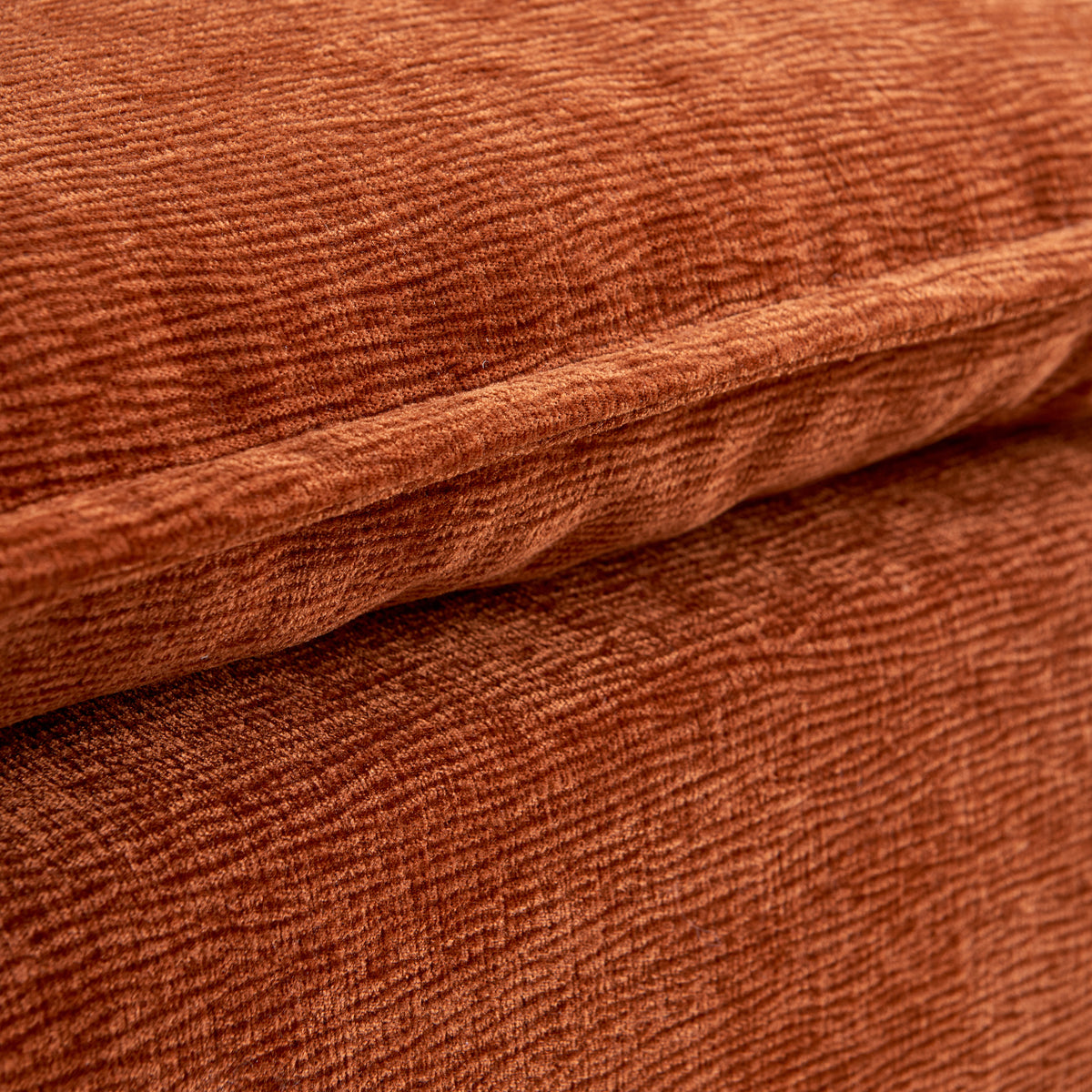 Mid Century Modern 3 Seater Sofa Couch For Living Room Modular Sectional Armless Sofa, Ultra Soft Chenille Fabric, Sturdy Frame, Comfortable And Stylish Furniture Orange Foam Chenille 3 Seat