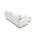 Two Seater Theater Sofa With 2 Footrest, 2 Seater Sofa With Ottoman For Small Living Spaces, Beige Corduroy Beige Corduroy 2 Seat