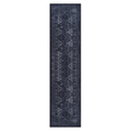 Area Rugs, Washable Rug, Low Pile, Non Slip, Non Shedding, Foldable, Kid & Pet Friendly Area Rugs For Living Room, Bedroom, Kitchen, Dining Room Rug Perfect Gifts, Black Gray, 2'6'' X 10' Black Gray Chenille Polyester