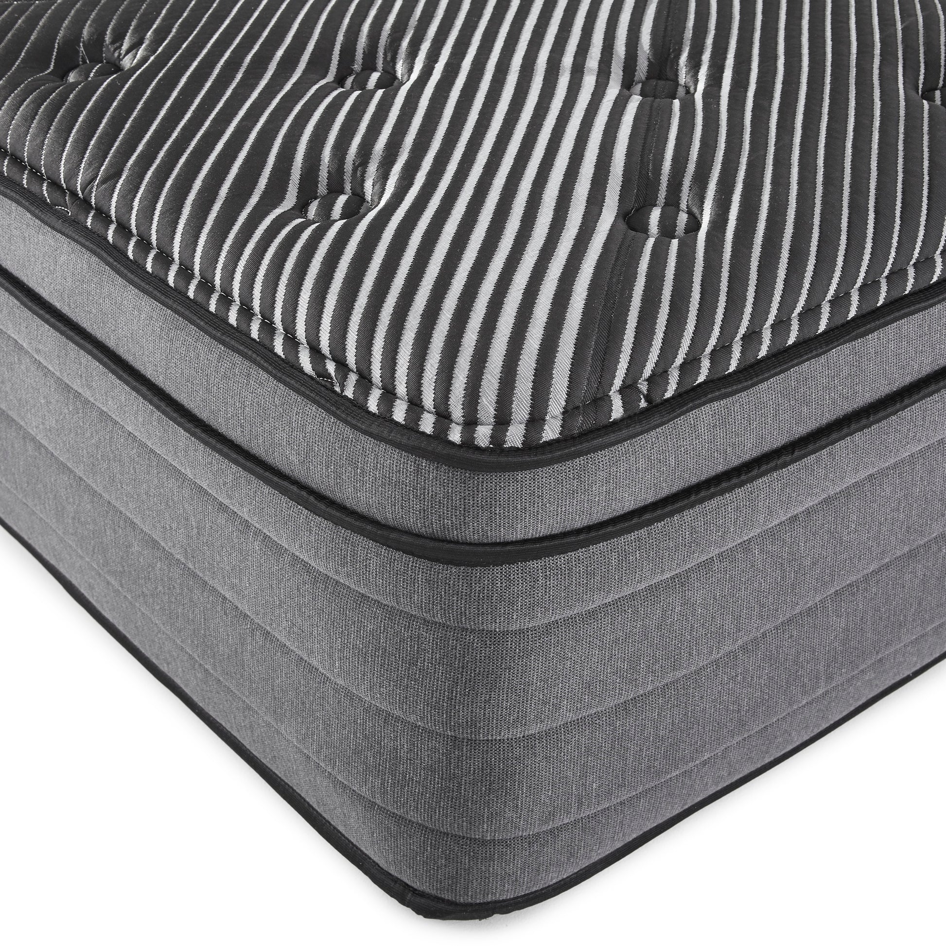 15" Pure Ice Eurotop Ultra Plush King Mattress Black Foam Spring King