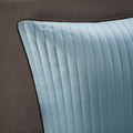 12 Piece Comforter Set With Cotton Bed Sheets Blue Brown King King Blue Brown Cotton