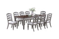 Light Grey And Cherry Contemporary Style 1Pc Dining Table Wooden Frame Dining Room Furniture Cherry,Light Grey Seats 6 Dining Room Classic,Contemporary,Modern Rubberwood Kitchen & Dining Tables