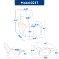 Yellow Brown Genuine Leather Swivel And Rocker Power Recliner Chair With Lumbar Support, Max Swivel Degree 270 , Heavy Duty Motion Mechanism With Usb And Type C Brown Genuine Leather Power Push Button Metal Primary Living Space Medium Firm Pillow Back