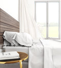 Bamboo Cotton Sheets Soft And Smooth With Viscose From Bamboo White King White Cotton