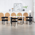 Coolmore Contemporary Designed Velvet Fabric Upholstered Accent Dining Chair Barrel Side Chairs Kitchen Armchair For Living Room Set Of 2 Black Chenille Black Dining Room Foam Chenille