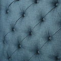 Accent Chair Blue Fabric