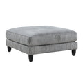 6Pc Modular Sectional Set Gray Corduroy Upholstery 3X Armless Chairs 2X Corner Seats 1X Ottoman Pillows Living Room Furniture Gray Corduroy Wood Primary Living Space Contemporary,Modern Modular
