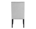 6Pc Dining Set Contemporary Style White Genuine Marble Rectangular Table Top Dove Gray Upholstery Chairs Tufted Bench Black Finish Wooden Solid Wood Dining Room Furniture Wood Wood Gray Seats 6 Wood