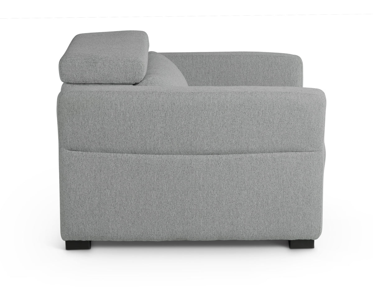 Isla Dual Power Recliner Dark Gray Dark Gray Fabric