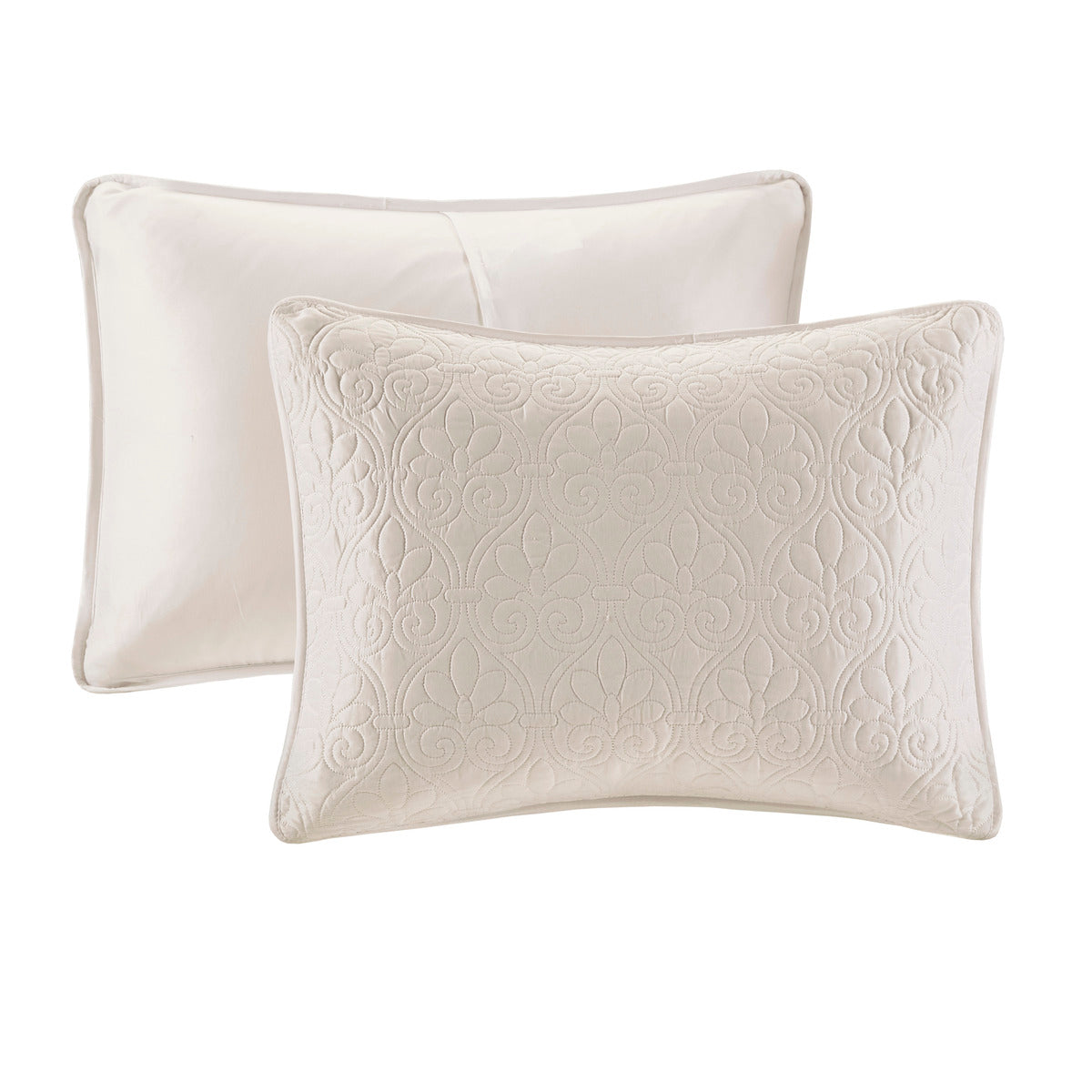 Reversible Bedspread Set Cream Full Cream Cotton