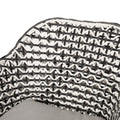 Herbert Chair Black Pe Rattan Iron Waterproof Fabric