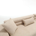Unique Modeling Design,Upholstered Indoor Furniture,Foam Filled Sleeper Sofa Bed For Living Room,Bedroom,3 Colors Khaki Primary Living Space Modern Foam Polyester 4 Seat