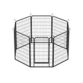 8 Panels Heavy Duty Metal Playpen With Door,39.37