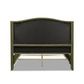 Marcella Upholstered Shelter Headboard Bed Set, Queen, Olive Green Performance Velvet Box Spring Required Queen Olive Green Wood Foam Velvet Velvet