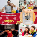 4Oz Tabletop Popcorn Machine Popcorn Popper Machine Pop Corn Machine Popcorn Maker With Stainless Steel Kettle, Measuring Tool And Popcorn Scoop For Home, Family, Movie Night Orange Orange Plastic