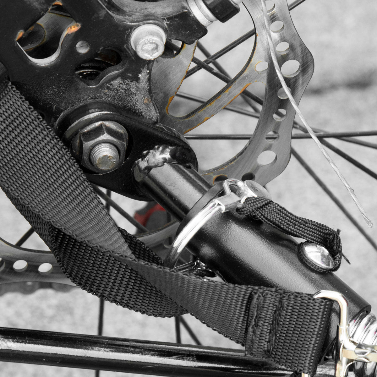 Aosom Steel Bike Trailer Coupler Attachment, Type 'B' Bicycle Trailer Hitch Connector For Cargo, Child And Pet Trailers Black Metal