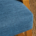 Blue Fabric Upholstered Rocking Chair Blue Fabric
