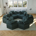 54''L Chenille Sponge Single Sofa,No Assembly Required,Fluffy Modern Sleeper Chair For Living Room, Bedroom, Lounge And Projection Room Green Foam Chenille 1 Seat