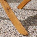 Huntsville Foldable Chair Set Of 2 Black Brown Acacia Wood