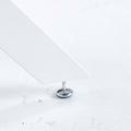 Dining Table With Cross Metal Leg And Tempered Glass,Modern Space Saving Kitchen Table For Living Room,White Legs,90X90X75Cm White Glass Metal