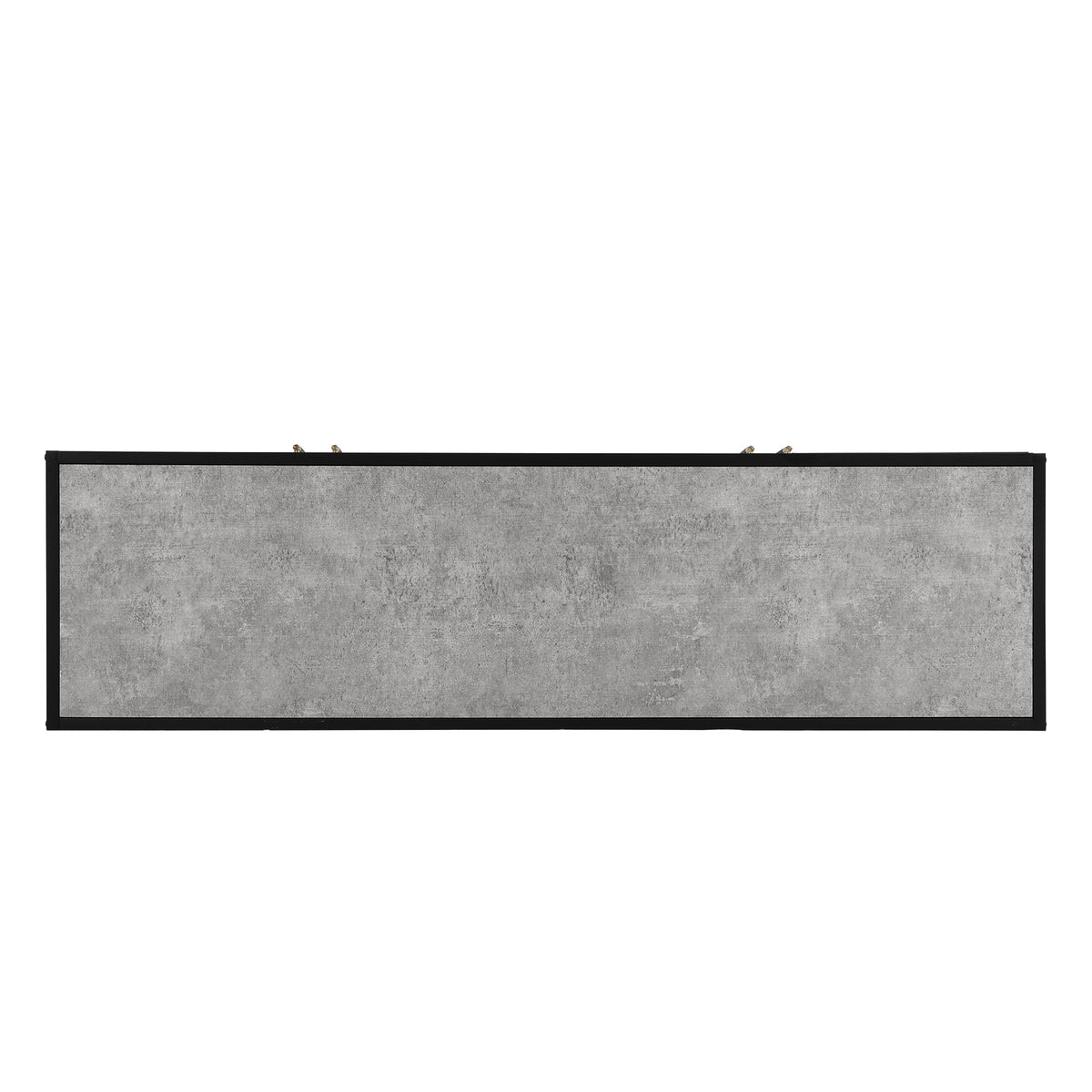 Distinctive Features Of Four Door Sideboard With Metal And Cross Leg Design,Suitable For Living Rooms,Entrance And Study Antique Gray American Design Mdf