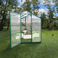 Newly Marketed Gain Height Windproofaluminum Greenhouse 6X4 Ft Polycarbonate Greenhouse Raised Base And Anchor Aluminum Heavy Duty Walk In Greenhouses For Outdoor Backyard In All Season Green Aluminium Alloy