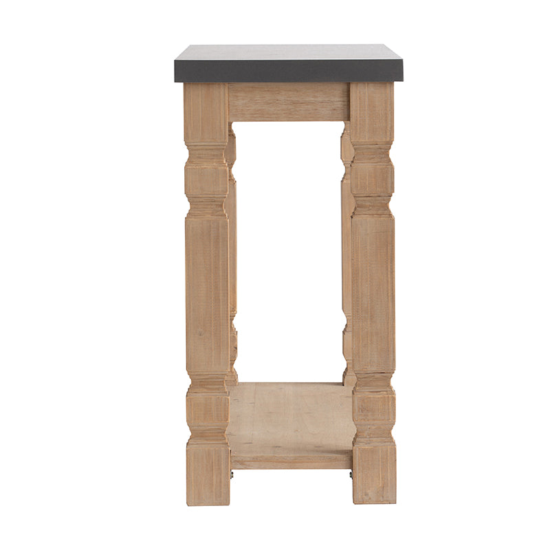 42X15.7X31" Console Table Brown Gray Wood