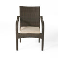 Outdoor Wicker Chairs, 56225.00Chrbrn Kd, 4Pcs Brown Resin