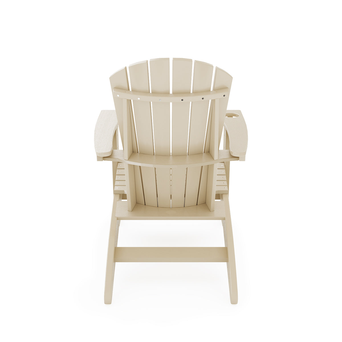 Adirondack Chair Sturdy Hdpe Poly Lumber For Poolside, Patio, And Garden Relaxation No Adirondack Beige Weather Resistant Frame Garden & Outdoor American Traditional Hdpe Hdpe