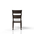 Chocolate Upholstered Seat Side Chair Chocolate Solid Wood Mdf